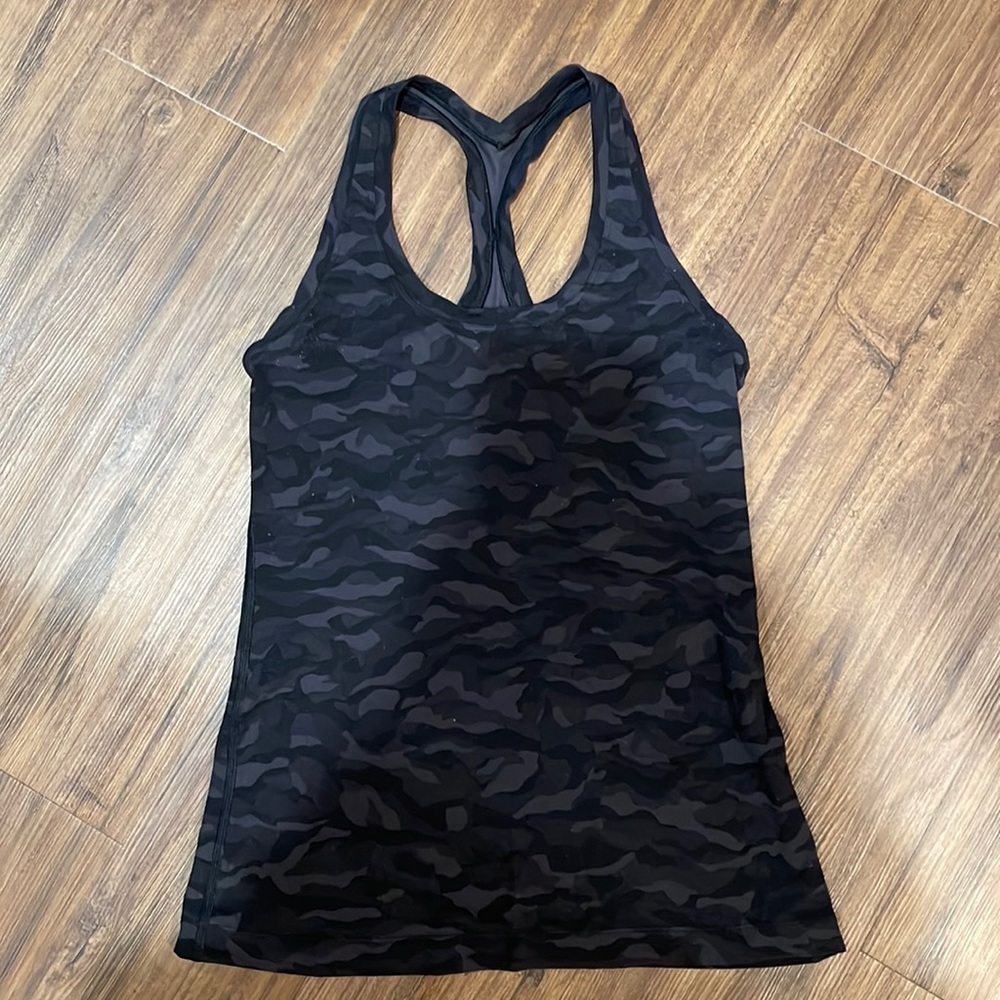 Lululemon camo racer back tank top!